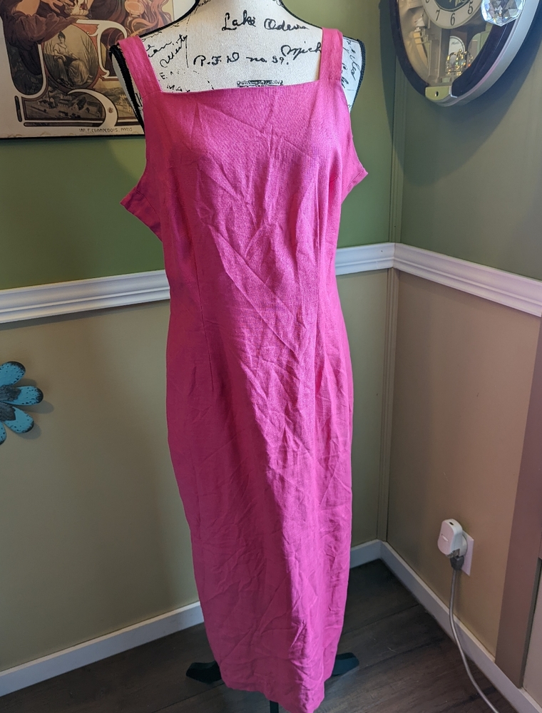 Vintage Althuser linen maxi dress